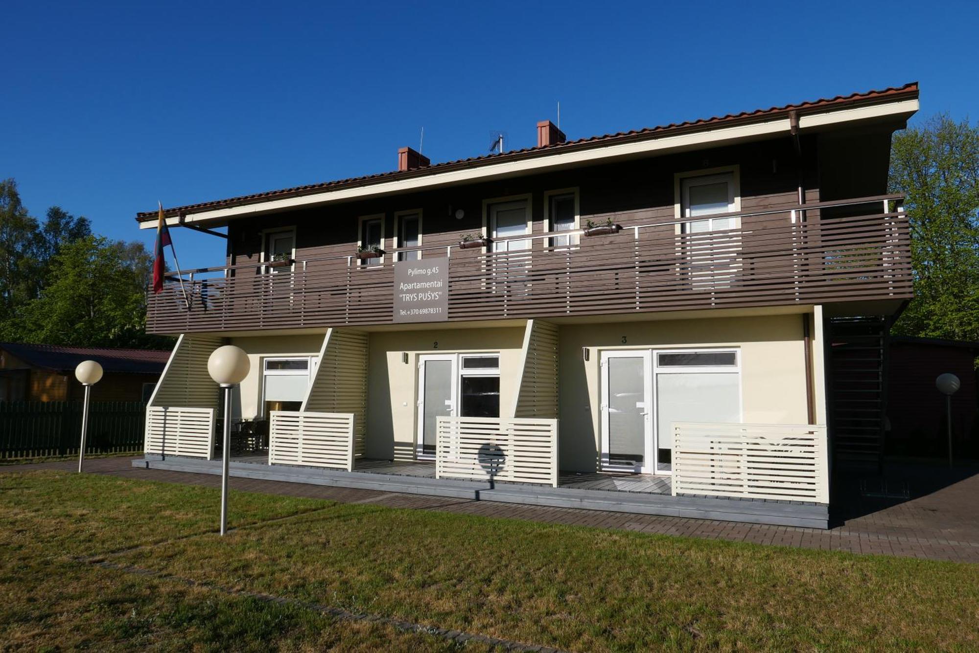 Apartamentai Trys Pusys Šventoji Exteriör bild